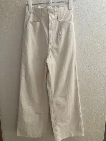 아이보리 캐주얼 와이드 팬츠