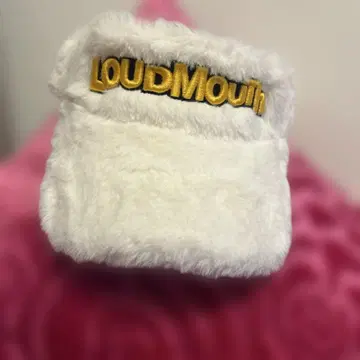 LOUDMOUTH 퍼 바이저 화이트 새상품급