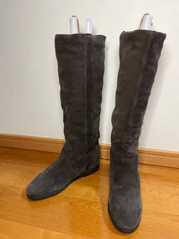 [ 새상품급 ] FABIO RUSCCONI 롱 부츠 스웨이드 보아 플랫