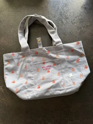 [ 새상품급 ] GELATO PIQUE 베어 패턴 마더백 네이비 젤라피케