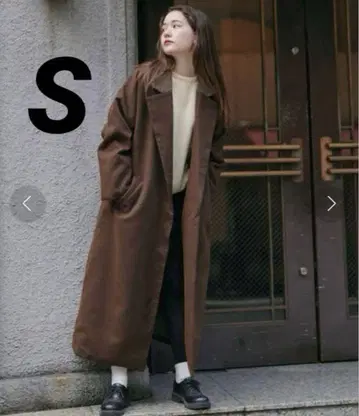 tina 체크 롱 코트