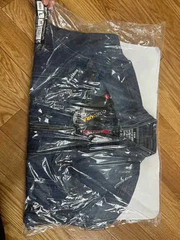 다크 블루 집업 데님 자켓 L 사이즈