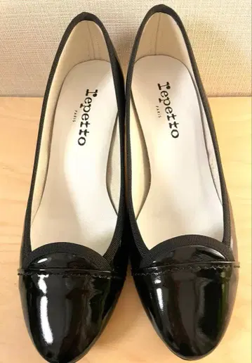 [새상품급] repetto 블랙 펌프스 약 5cm 힐