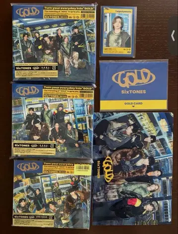 SixTONES GOLD 초회판 3형태 세트 특전 포함 Blu-ray