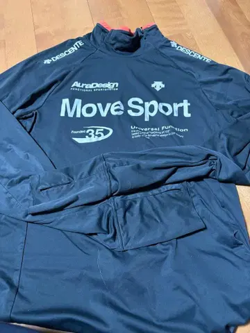 DESCENTE Move Sport 하이넥T셔츠 네이비