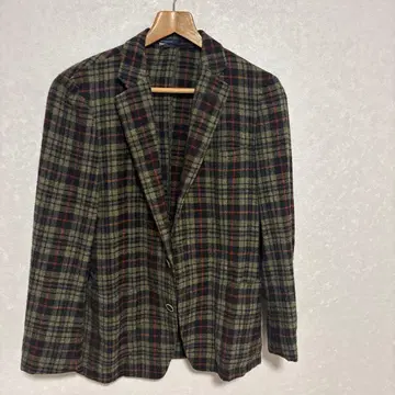 breganze 체크 무늬 테일러드 자켓 사이즈 M