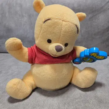 곰돌이 푸 기계식 봉제 인형 댄스 말하는 기능 포함 TOMMY