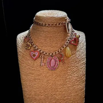 새상품급 AMARO 목걸이 핑크