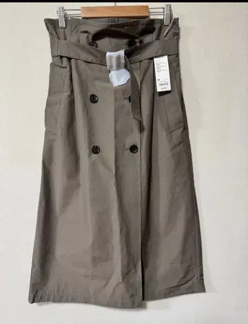 GU 올리브 더블 브레스트 스커트 M