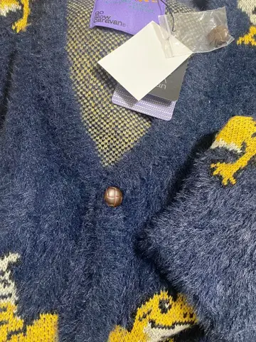 새상품 go slow caravan 레오파드 히 도마뱀 니트