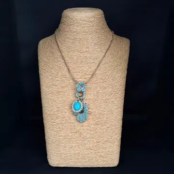 새상품급 AMARO 목걸이 터콰이즈 핸드