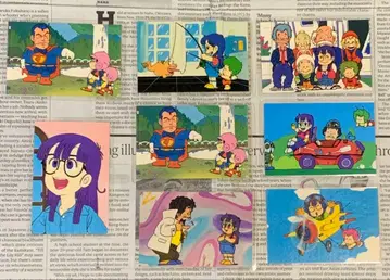 Dr. 슬럼프 아라레짱 라미네이티드 카드 8장 세트 당시 물품