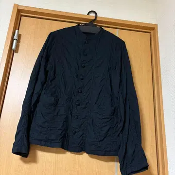 HAI SPORTING GEAR 블랙 버튼 긴팔 셔츠