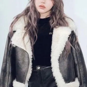 MURUA 빈티지 라이크 숏 페이크 무스탕