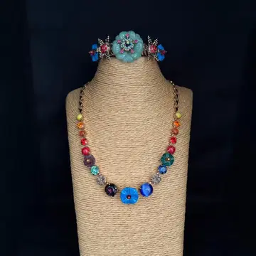 미사용 AMARO 하이비스커스 목걸이&팔찌