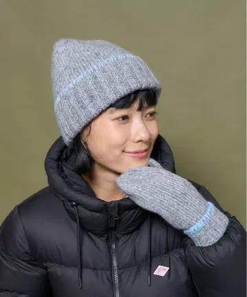 FREAK'S STORE 배색 담요 스티치 니트 캡