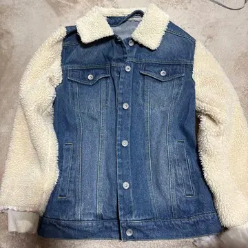 데님 보아 자켓 프리 사이즈 G 자켓