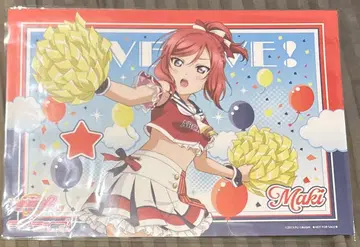 니시키노 마키 러브 라이브 캐릭터 카페 런치 매트 치어걸 오다이바