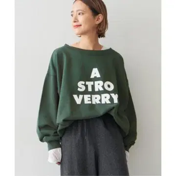 Spick and Span 루즈 로고 맨투맨 2 프리 사이즈