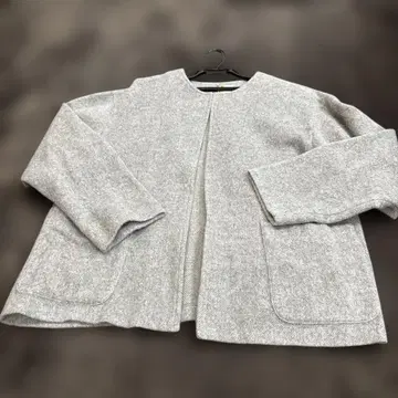 탄탄 ina 그레이 노카라 자켓 백도 귀여워