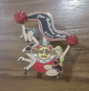 하드 록 카페 Rock Cafe 치어걸 핀 배지 pin2