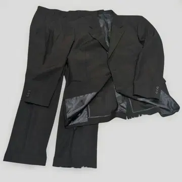 블랙 비즈니스 정장 자켓과 팬츠 세트