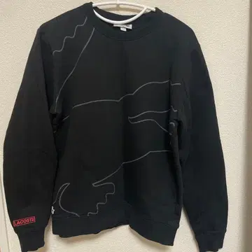 LACOSTE 블랙 맨투맨