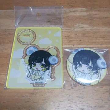 바치라 메구루 미니 캐릭터 캔뱃지 아크릴 마스코트 바룬코 2개 블루 록