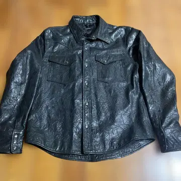 가죽 웨스턴 셔츠 블랙 기무라 타쿠야