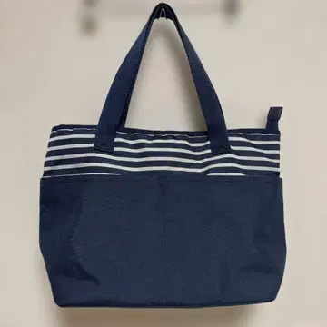 애프터눈 티 네이비 스트라이프 토트백