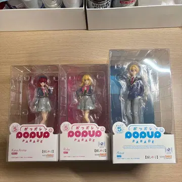 POP UP PARADE 최애의 아이 3체 세트 루비 아쿠아 아쿠아