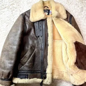 46인치 / 새상품급 / 초두께 샷 B-3 리얼 무스탕 자켓 플라이트