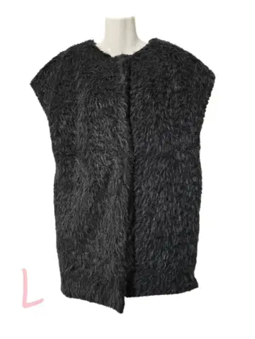 새상품/베스트/L/퍼/베스트/블랙 계열/여성용/여성용 *0569