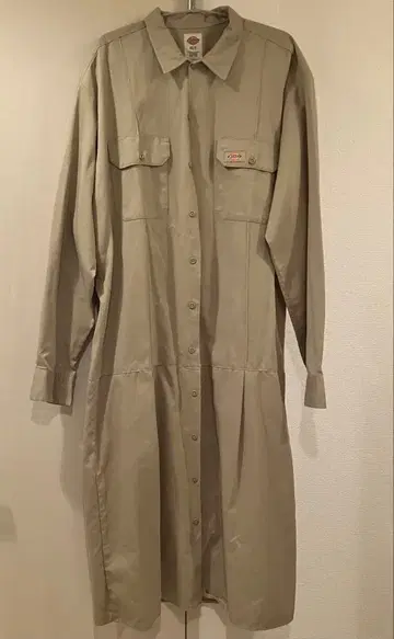 Dickies 베이지 롱셔츠 (리메이크 제품)