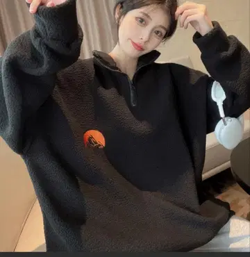 보아 빅 실루엣 하프 지퍼