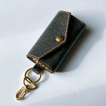 [ 천연 가죽 ] 히메지 가죽 키케이스 블랙