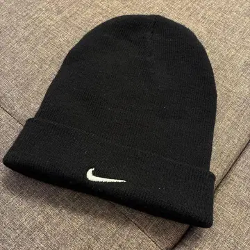 나이키 블랙 니트 비니 캡