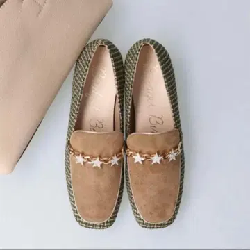 브리짓 버킨 스타 벨트 슈즈 24.5 스웨이드