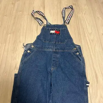 Tommy Jeans 데님 오버롤