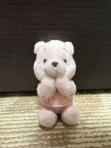 디즈니 스토어 곰돌이 푸 벚꽃 사쿠라 봉제 인형 키체인