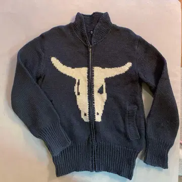 미쉘클랑 옴 니트 가디건 버팔로 그레이 남성용