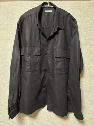 UNITED ARROWS 유나이티드 애로우즈 트윌 CPO 셔츠 브라운