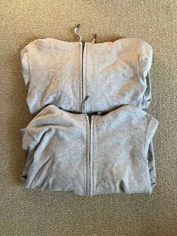 유니클로 맨투맨 풀 집업 후드티 2벌