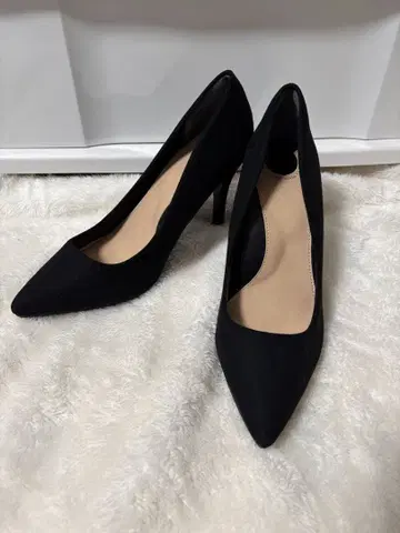 선착순! RANDA 블랙 스웨이드풍 하이힐 24.5