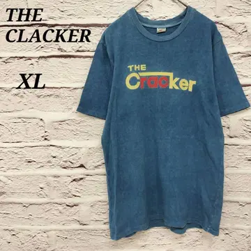 THE CLACKER [ XL ] 빈티지 반팔T셔츠 로고 프린트 코튼