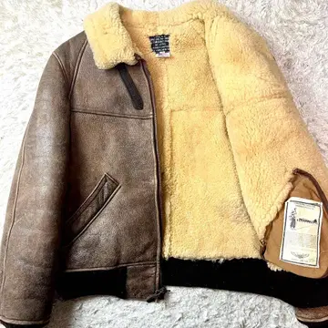 초두꺼운 아비렉스 B-6 무스탕 가죽 자켓 보머 플라이트