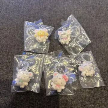 산리오 캐릭터즈 메지루시 액세서리 포근포근 스노우 5종 세트