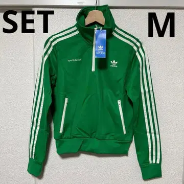 새상품 ADIDAS sporty&rich 저지 셋업 M 그린