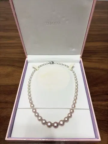 펄 진주 목걸이 핑크 TAMAYA