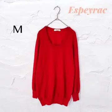 에스페락 크루넥 니트 풀오버 심플 ( M ) 레드